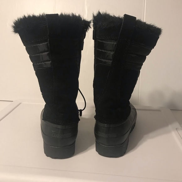 Lands’ End winter snow black insulated boots women’s size 8 B - Picture 5 of 10